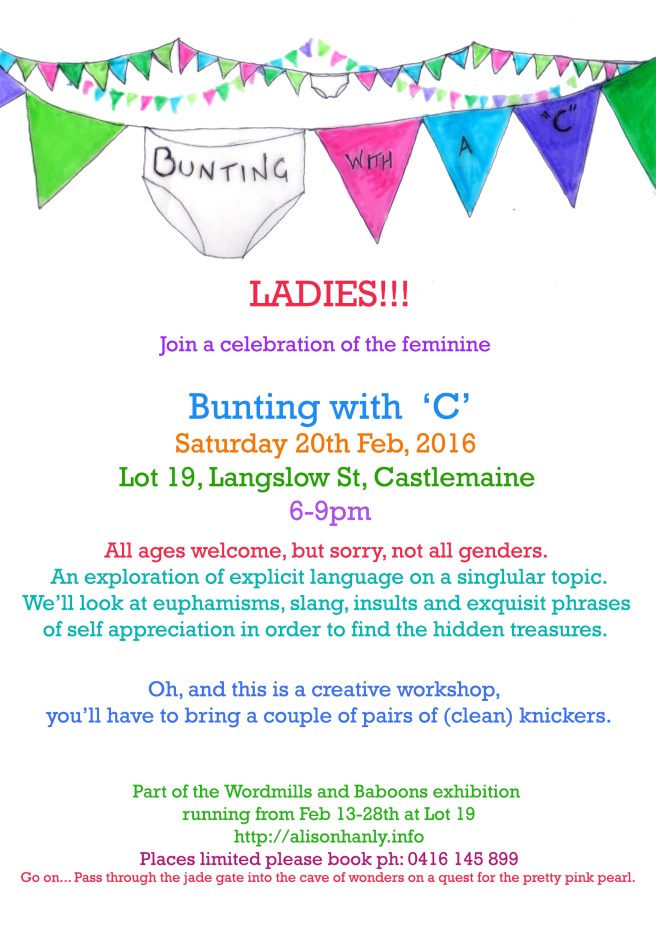 Bunting with a C flier